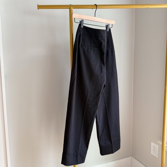 NWOT Zara High Waist Cuff Trousers - Picture 3 of 4
